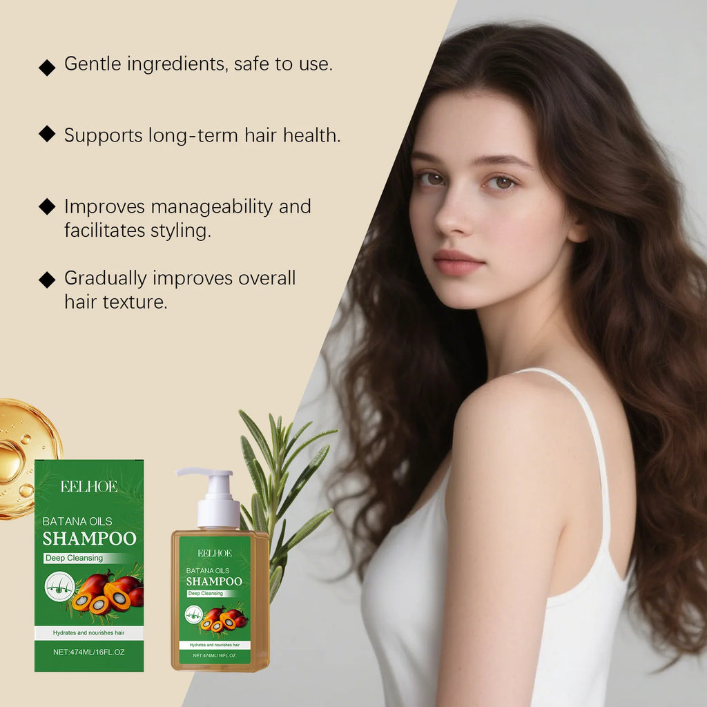 EELHOE Batana Oil Shampoo Deep Cleansing Hydrating & Nourishing Anti Hair Loss Repair Damaged Hair Growth Care Oasis Select