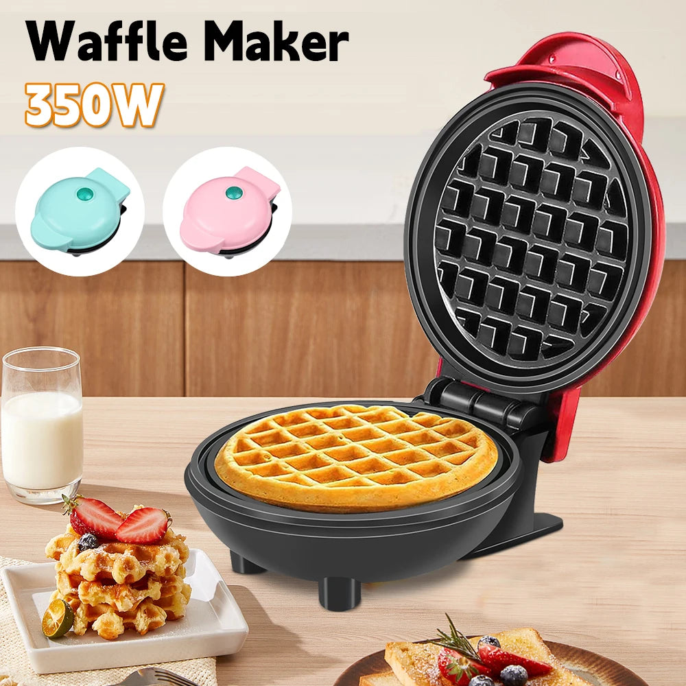 350W Mini Waffle Maker Electric Breakfast Maker Non Stick Pancake Bubble Egg Cake Oven Pan Eggette Machine Oasis Select