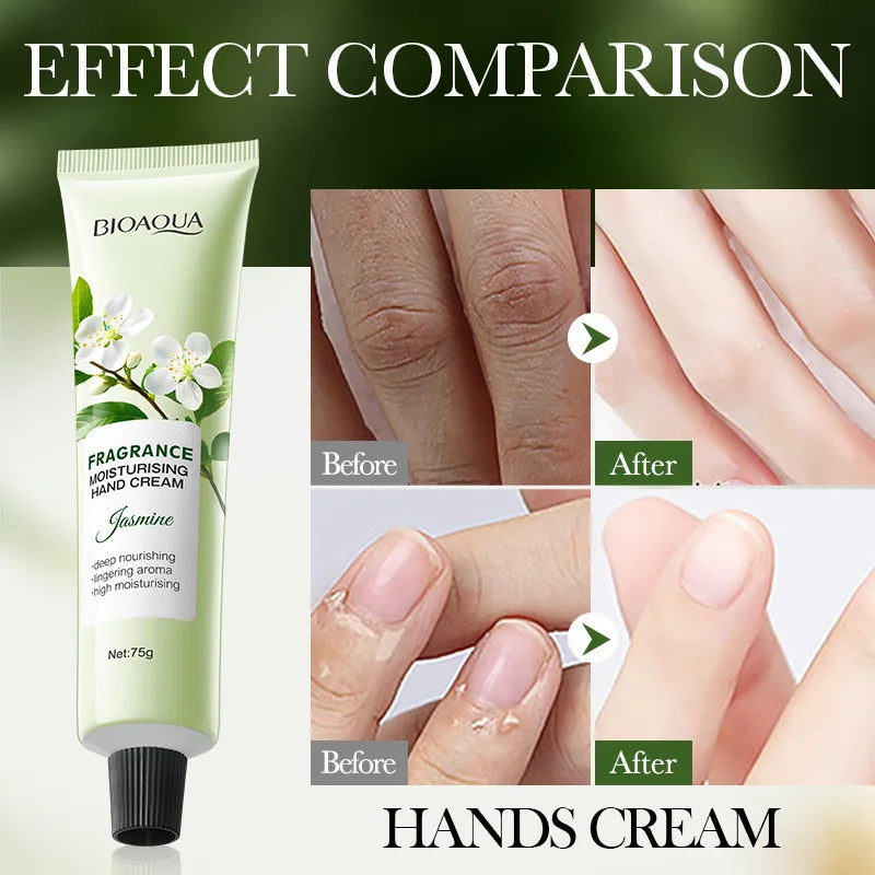 BIOAOUA Jasmine Hand Cream – Moisturizing & Nourishing Hand Cream Oasis Select