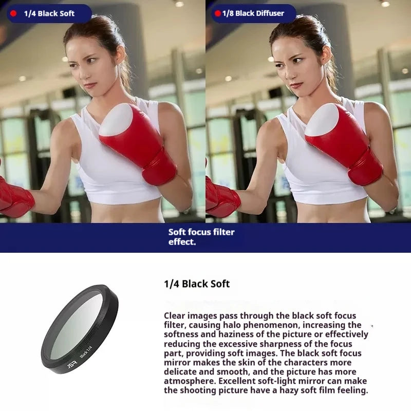 JSR DJI Osmo Action 6 UV CPL ND Lens Filter Set | HD Glass