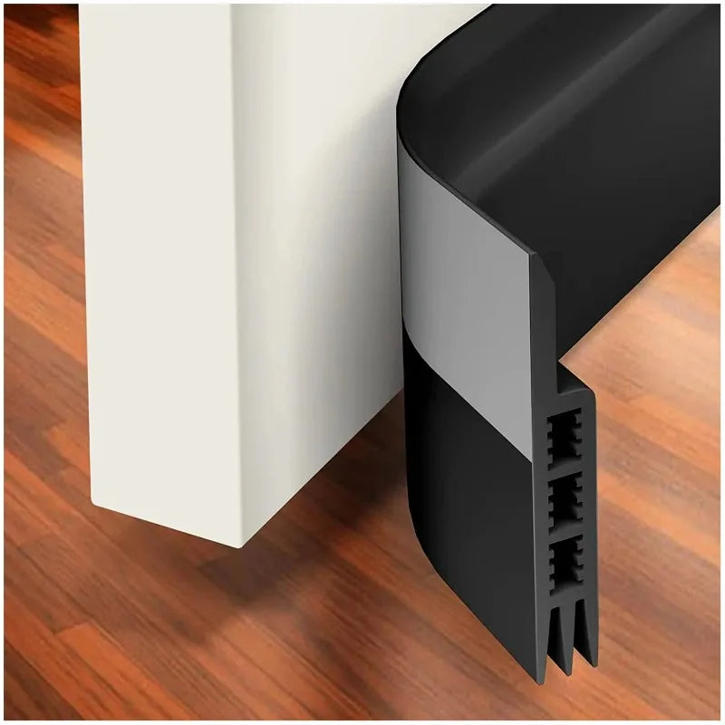 1 Meter Self-Adhesive Door & Window Weather Stripping Porous Windproof Sound Insulation Seal Strip Oasis Select