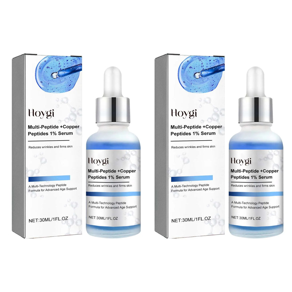 Blue Copper Peptide Serum Firming Fade Fine Lines Shrink Pores Skin Care Rejuvenation Smooth Brightening Spot Moisturizing Serum Oasis Select 2 x 30ML Boxed