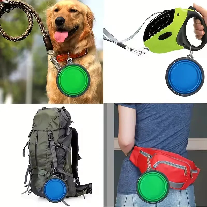 TPE dog bowl cat bowl wear-resistant and durable pet folding bowl travel outdoor drinking water feeding portable pet bowl Oasis Select
