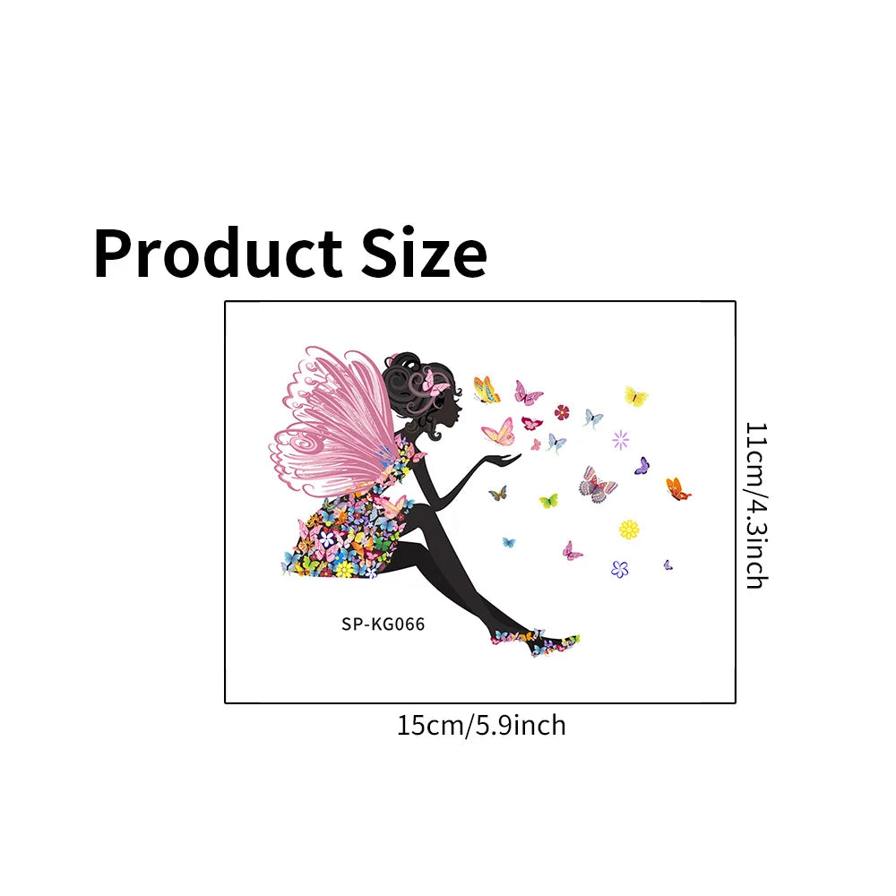 Butterfly Fairy Switch Stickers Cute Fairy Girl Wall Stickers Living Room Decorative Stickers Children's Room Decoration Oasis Select