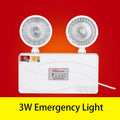 SHINEKNOT LED Double Head Rechargeable Emergency Light 200-240V
