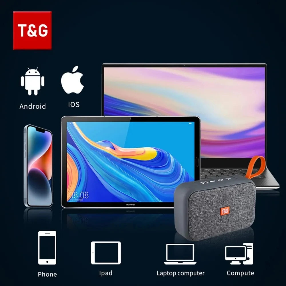 T&G TG506 Portable Waterproof Bluetooth 5.3 Speaker FM Radio