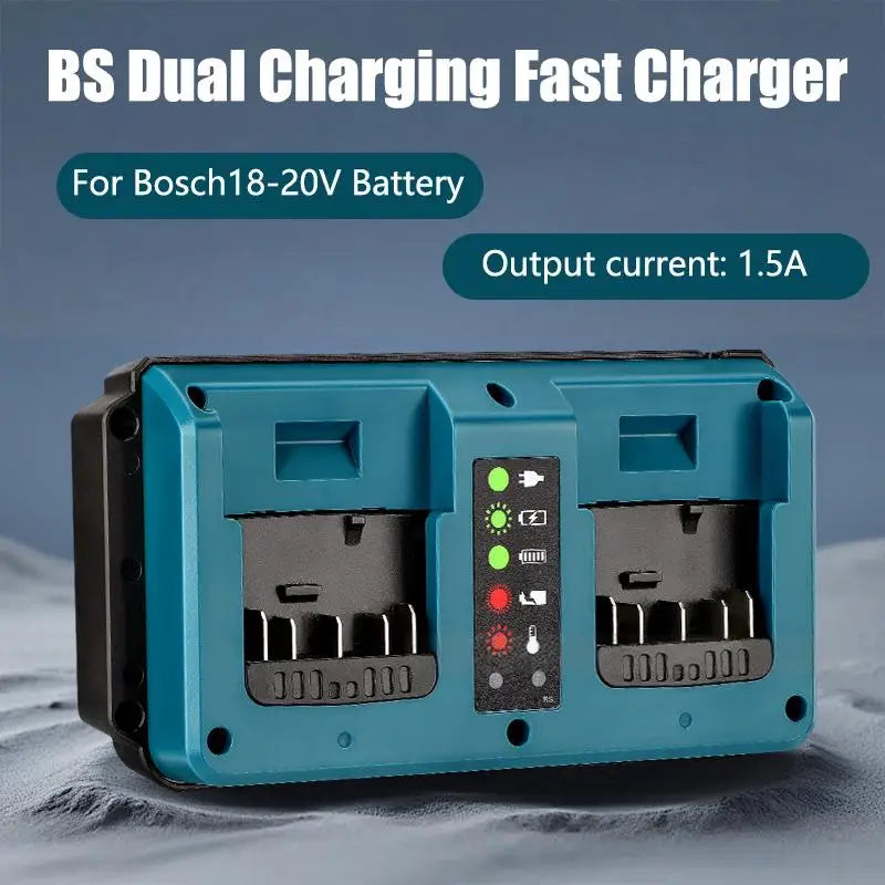 1pcs Battery Charger For Replacement Charger Station Suitable For 14.4-18V BAT609 BAT609G Lithium-Ion Battery 2-Port Charging Oasis Select
