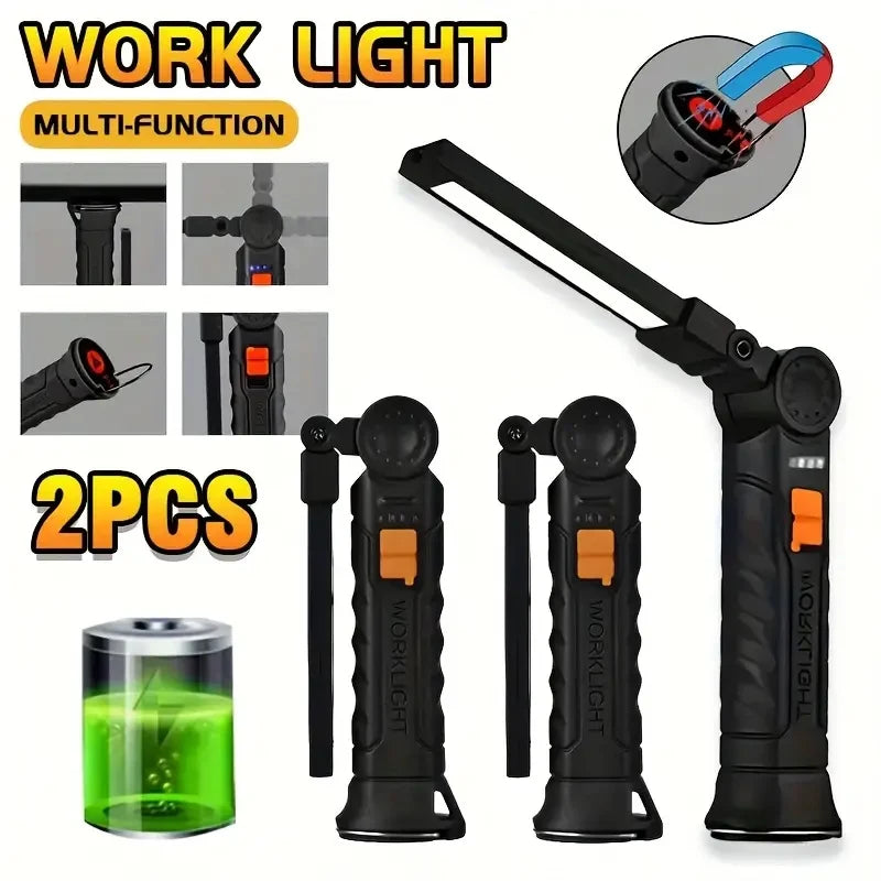 KDULIT Folding Magnetic LED Work Light | Rechargeable Camping