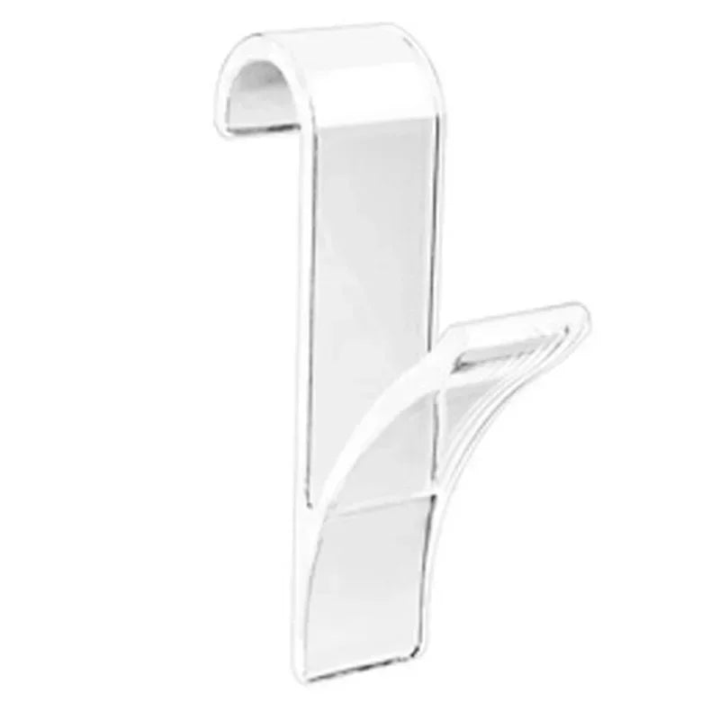 Kitchen Bathroom Hanger Clips Storage Racks White Clear Hanger Heated Towel Radiator Rail Clothes Scarf Hanger Hooks Holder Oasis Select Transparent 1 pcs