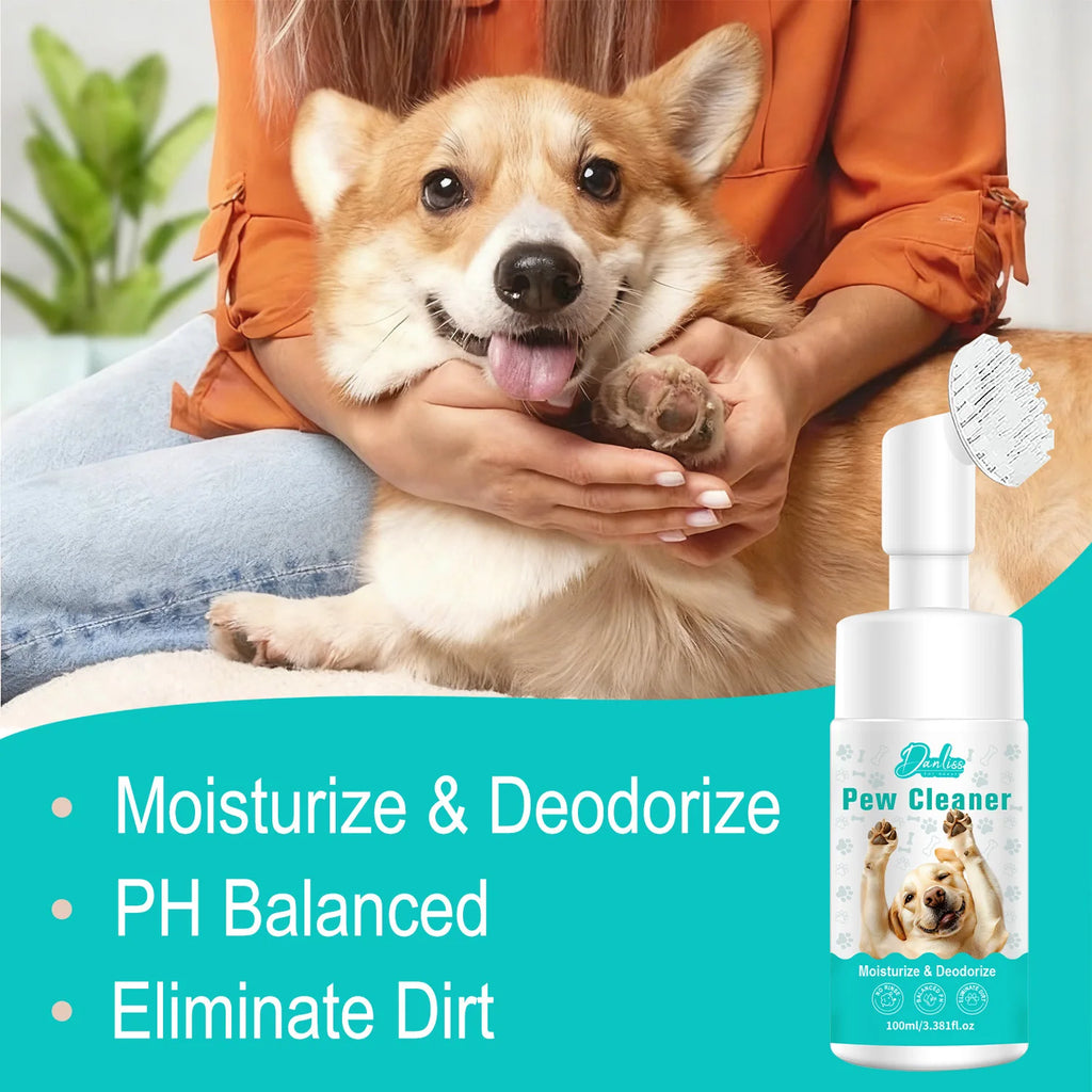 Pet Paw Cleaning Foam 100ml – Moisturizing Claw Care Cats & Dogs