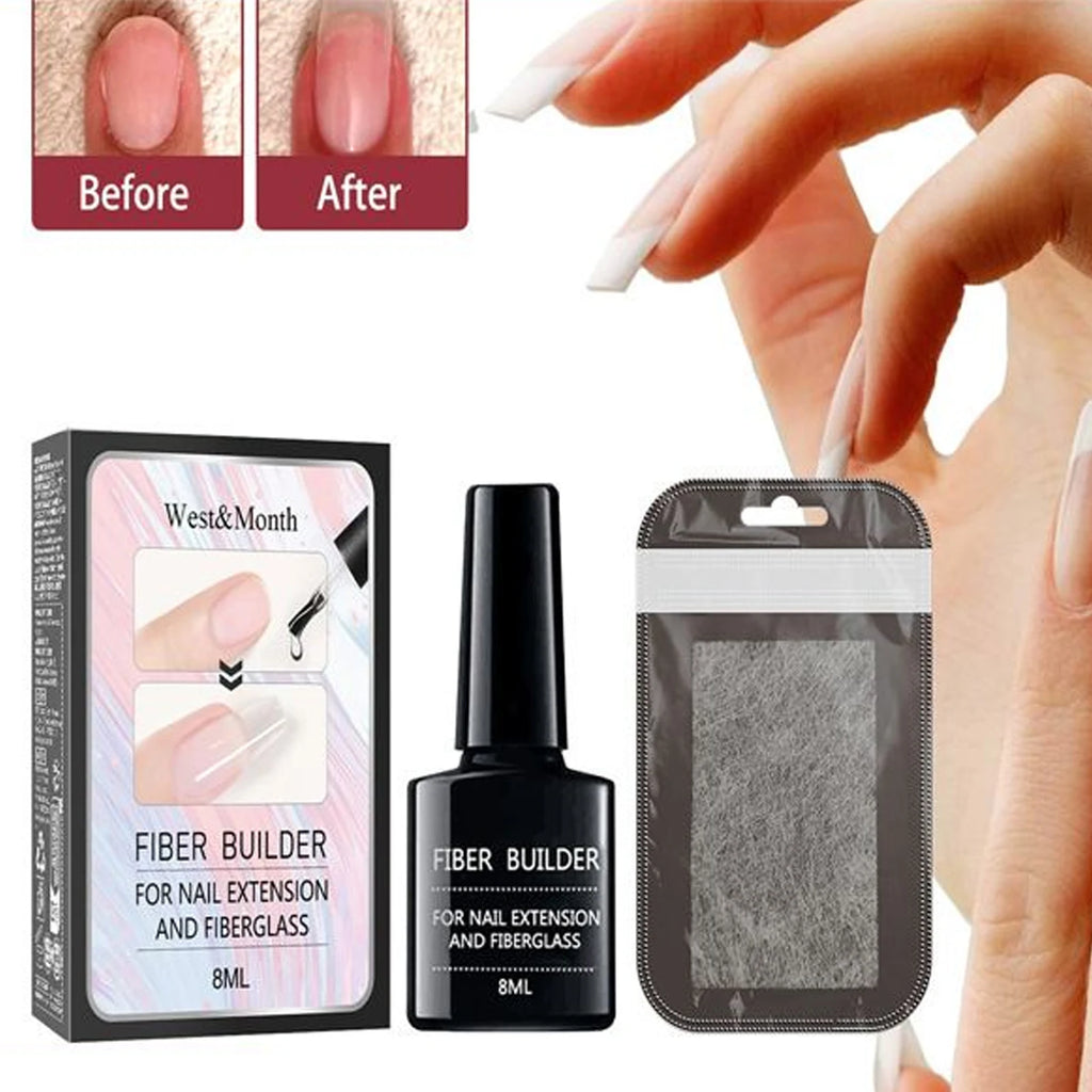 Fiber Builder Nail Extension Set – Strengthen & Shape Nails 8ml