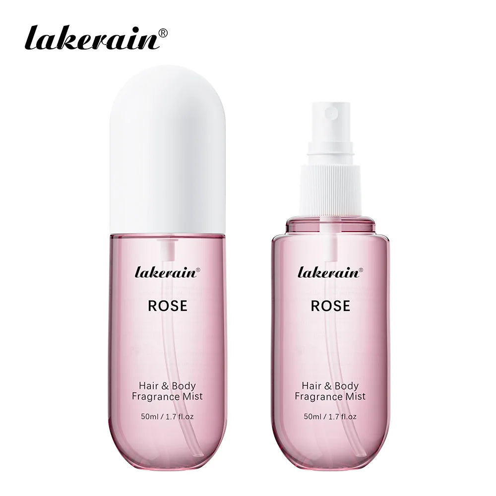 2 Pcs Vanilla Rose Fragrance Spray Hair & Body Fragrance Mist Fresh Long Lasting Fragrance Perfume Travel Size Freshener Spray Oasis Select 2pcs Rose