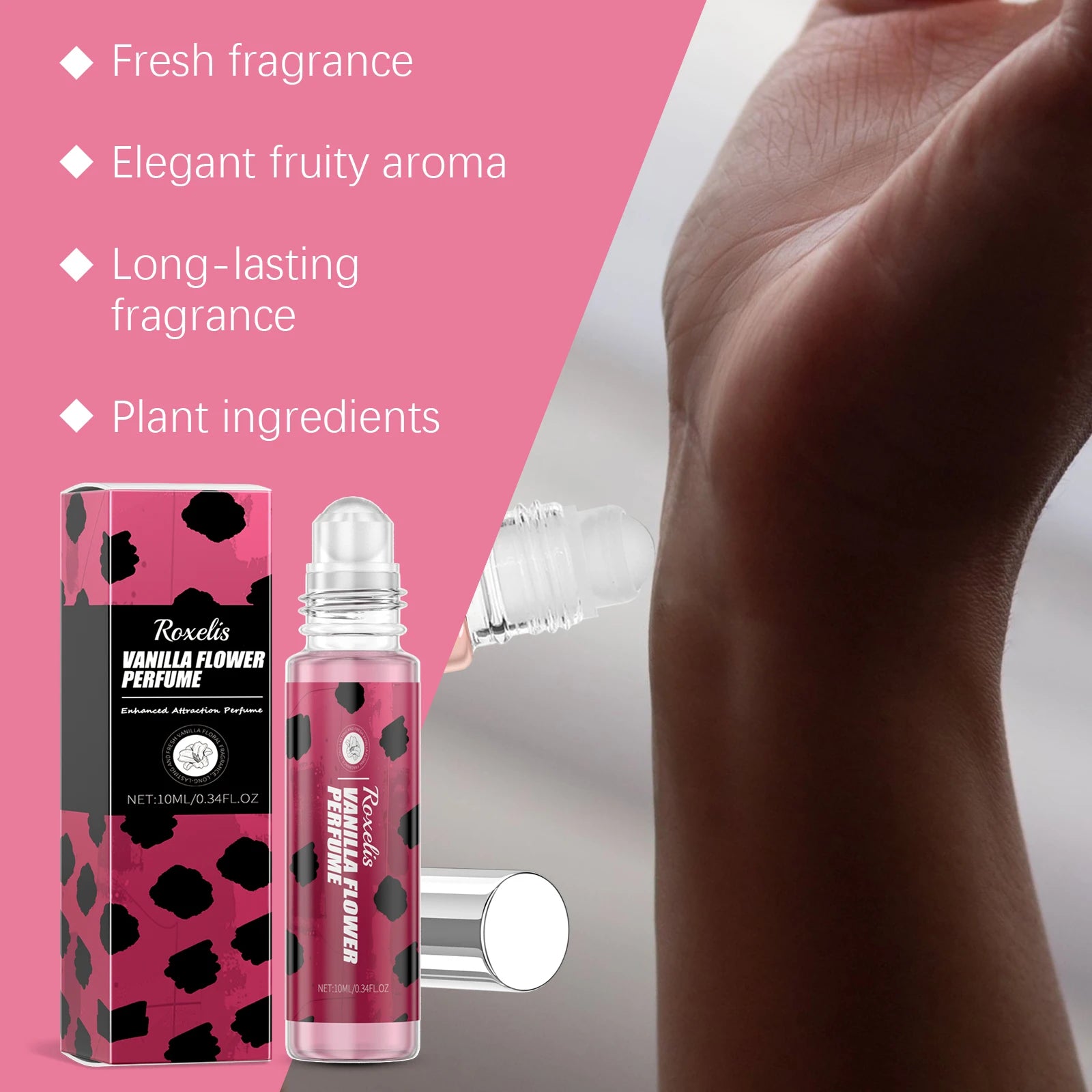 10ML Unisex Vanilla Floral Perfume Eau De Toilette Long Lasting Fresh Natural Fragrance Chram Enhancement Daily Sweet Perfume Oasis Select