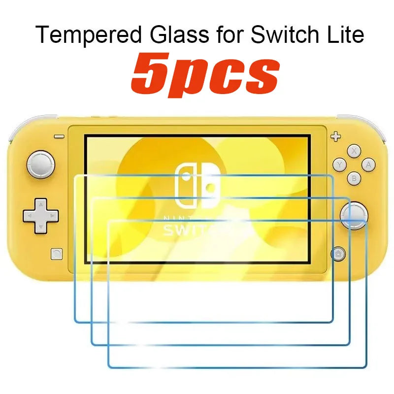 1/5PCS Protective Tempered Glass For Nintend Switch Lite Screen Protector Film For Nintendos Switch NS OLED Glass Accessories Oasis Select 5PCS For Switch Lite