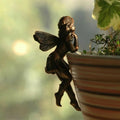 Fairy Girl Hanging Cup Resin Decoration Fairy Combination Flower Basket Edge Decoration Garden Pot Ornaments Oasis Select A