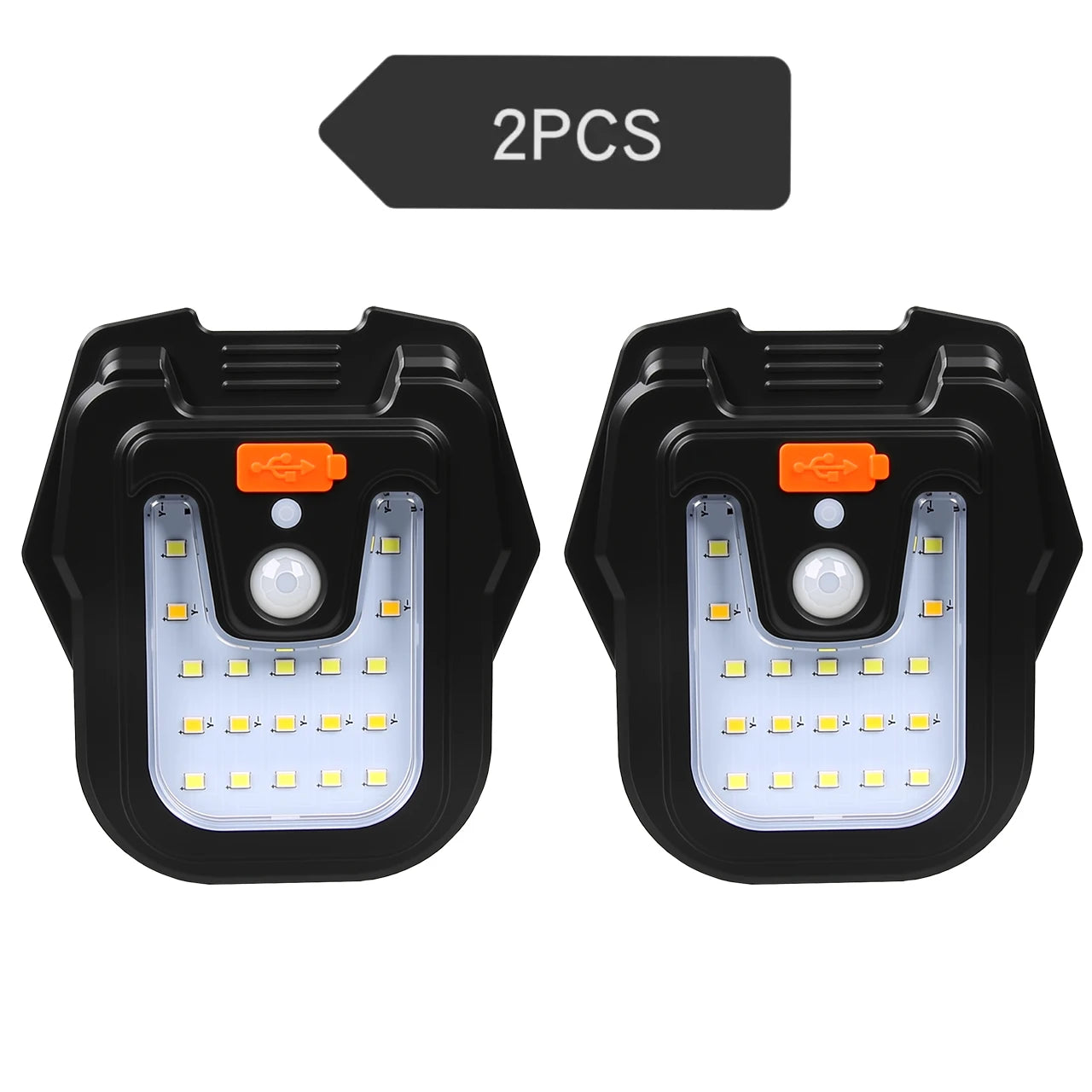 Solar Clip LED Light – 4 Modes, PIR Sensor, IP65, USB Charge