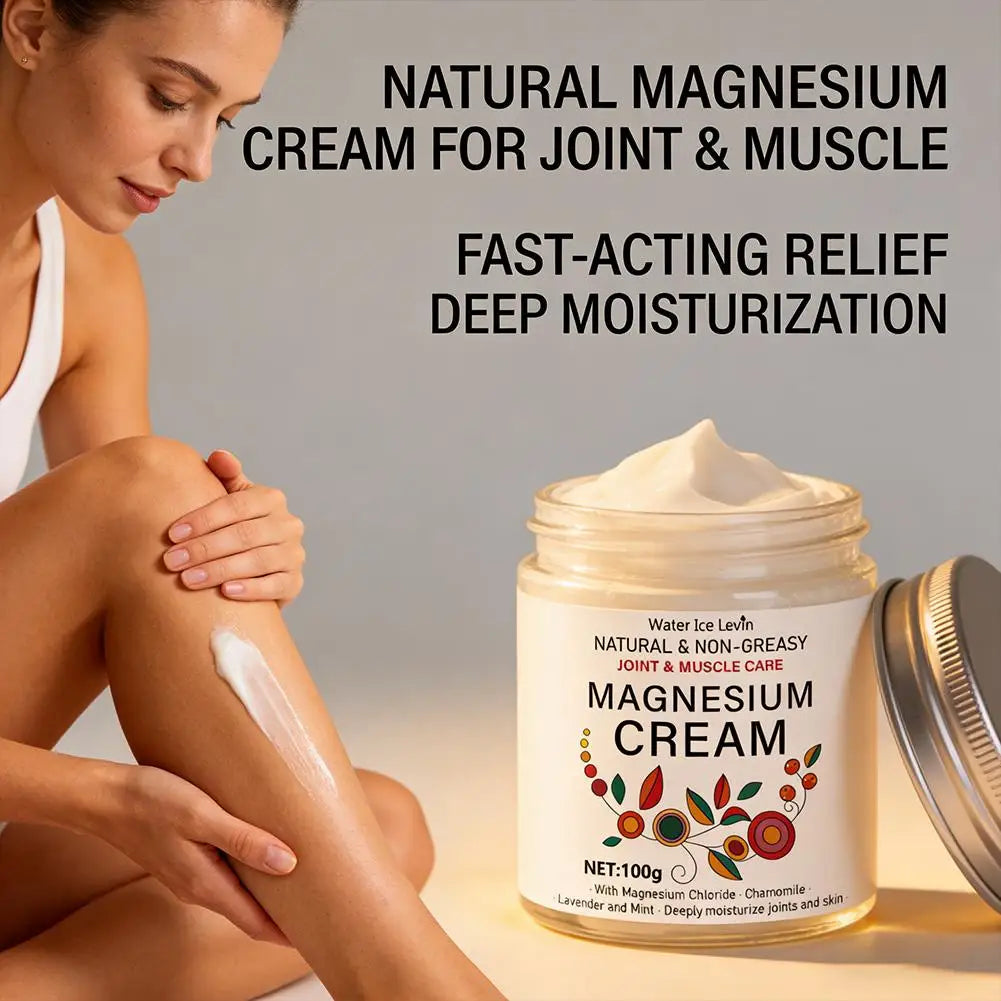 Nerve Relief Magnesium Cream, Magnesium Body Butter Deeply Moisturizes Skin,Non-Greasy Relief for Knee Joint & Muscle Comfort Oasis Select