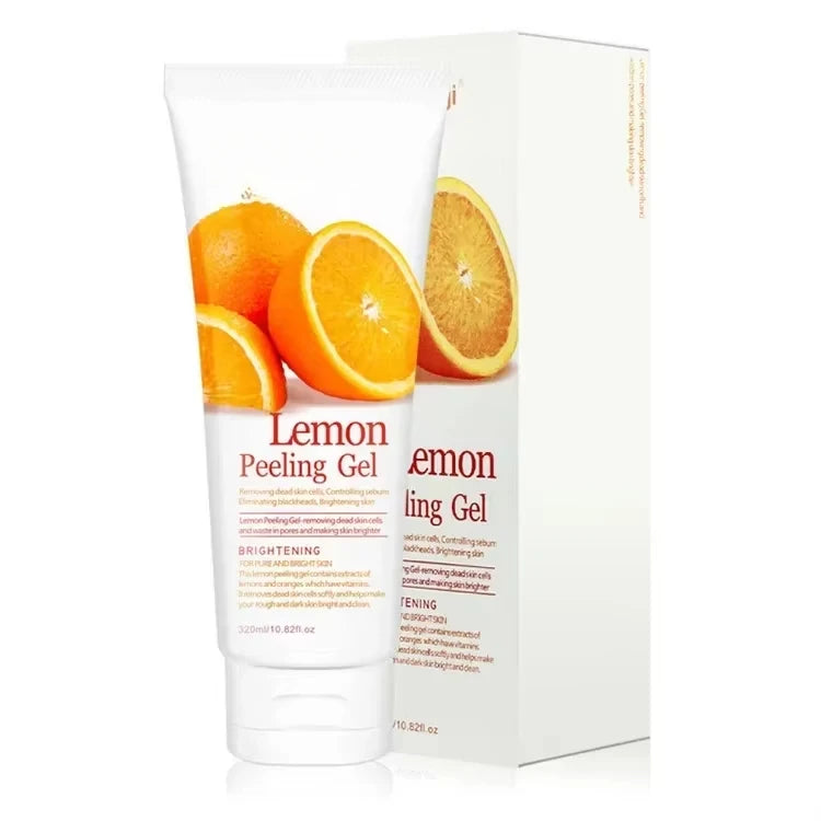Exfoliating Peeling Gel 320ml – Cucumber, Pomegranate & Apple Facial Exfoliating Gel Oasis Select lemon