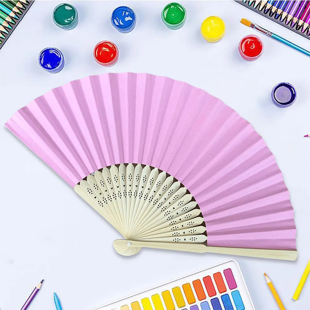 Blank Bamboo Folding Fan – DIY Painting, Calligraphy & Décor DIY Folding Fan Oasis Select