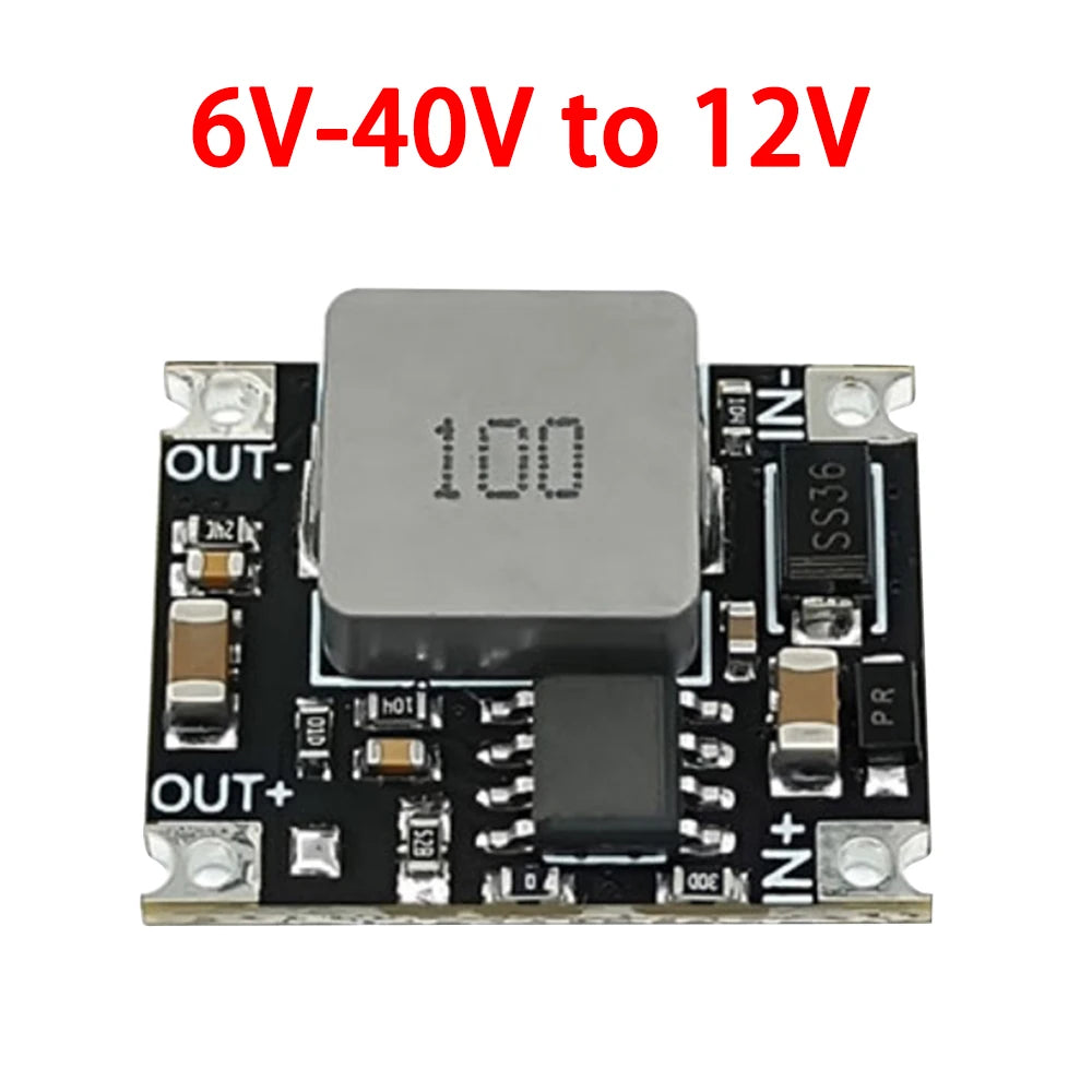 3A Mini DC-DC Buck Step Down Converter Module 6V-40V to 5V 9V 12V 24V Voltage Regulator PCB Power Supply Board Oasis Select 6V-40V to 12V