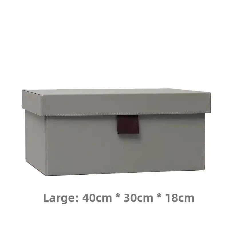 Modern Simple Storage Boxes Luxury Bedroom Storage Bins Nordic Cloakroom Cloak Box Multifunctional Home Organize Accessories Oasis Select Grey Large