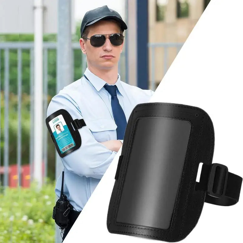 Armband Card Holder Waterproof Adjustable Ski Pass Sleeve for Men Horizontal Armband Business Accessory for Schools Restaurants Oasis Select