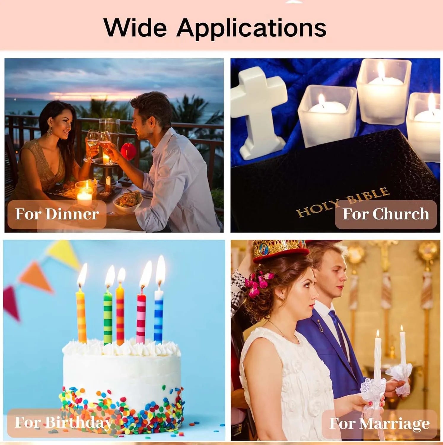 Candle Making Kit – 61m Wick Roll, 100 Metal Tabs & Stickers