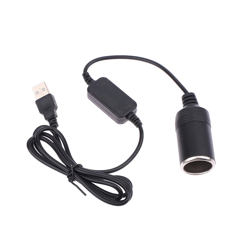 1PC Vehicle Interior Accessory, 5V To 12V Car Cigarette Lighter Socket USB Adapter Plug Connector Oasis Select 1.2M 5V To 12V