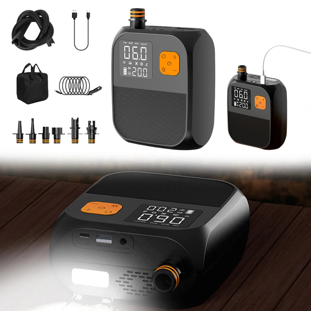 20PSI High Pressure Portable Air Compressor Stand Up Paddle SUP Pump Inflation Paddle Board Pump for Surfing Kite Mattress Tent Oasis Select