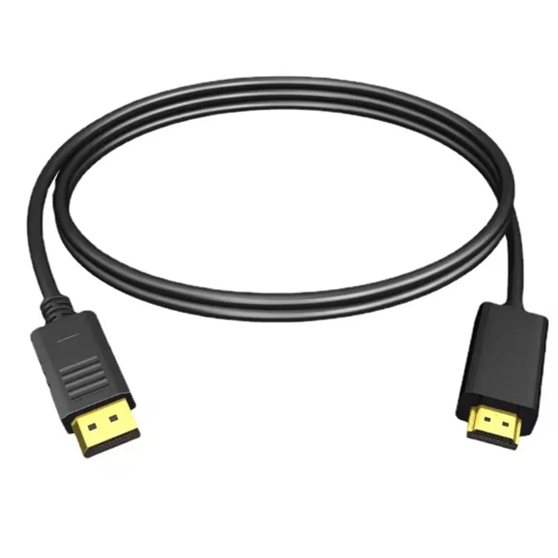  4K DP DisplayPort to HDMI Cable DP to HDMI HDTV Adapter Display Port Video Audio Cable for PC HDTV Projector Laptop Monitor Oasis Select