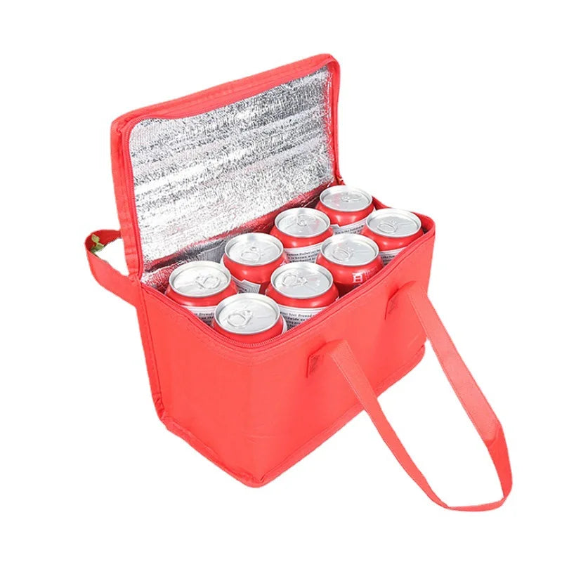 Picnic Bag Cookware Storage Bag Food Thermal Bag Insulation Picnic Ice Pack Beer Delivery Bag for Family Outdoor Activities Oasis Select 21X14X17 Red france