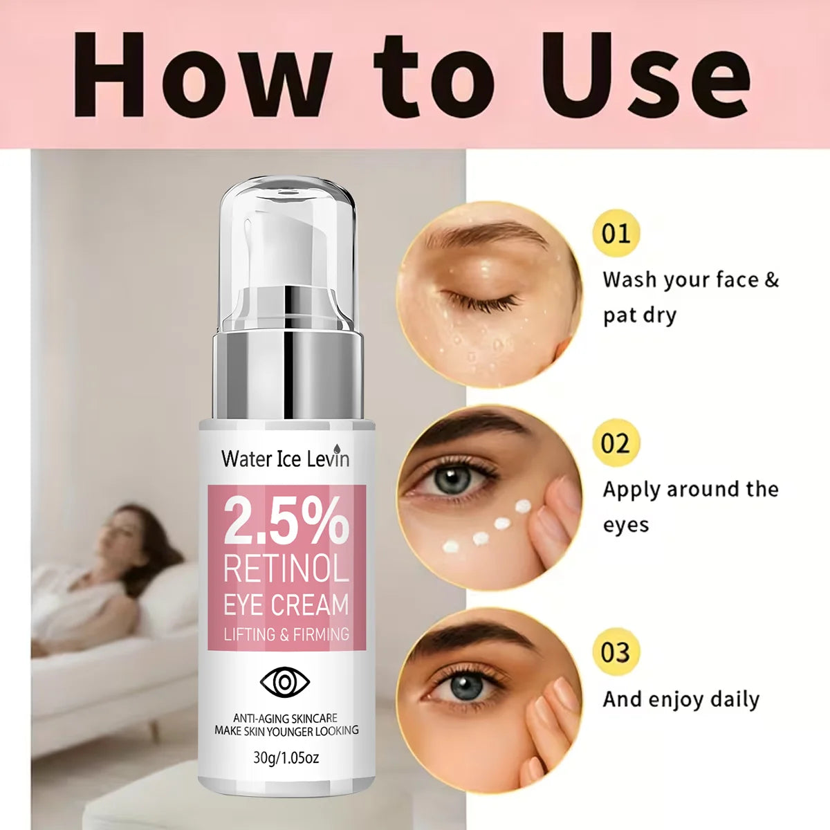 2.5% Retinol Anti-Aging Eye Cream – Firming & Hydrating Anti-Aging Eye Cream Oasis Select