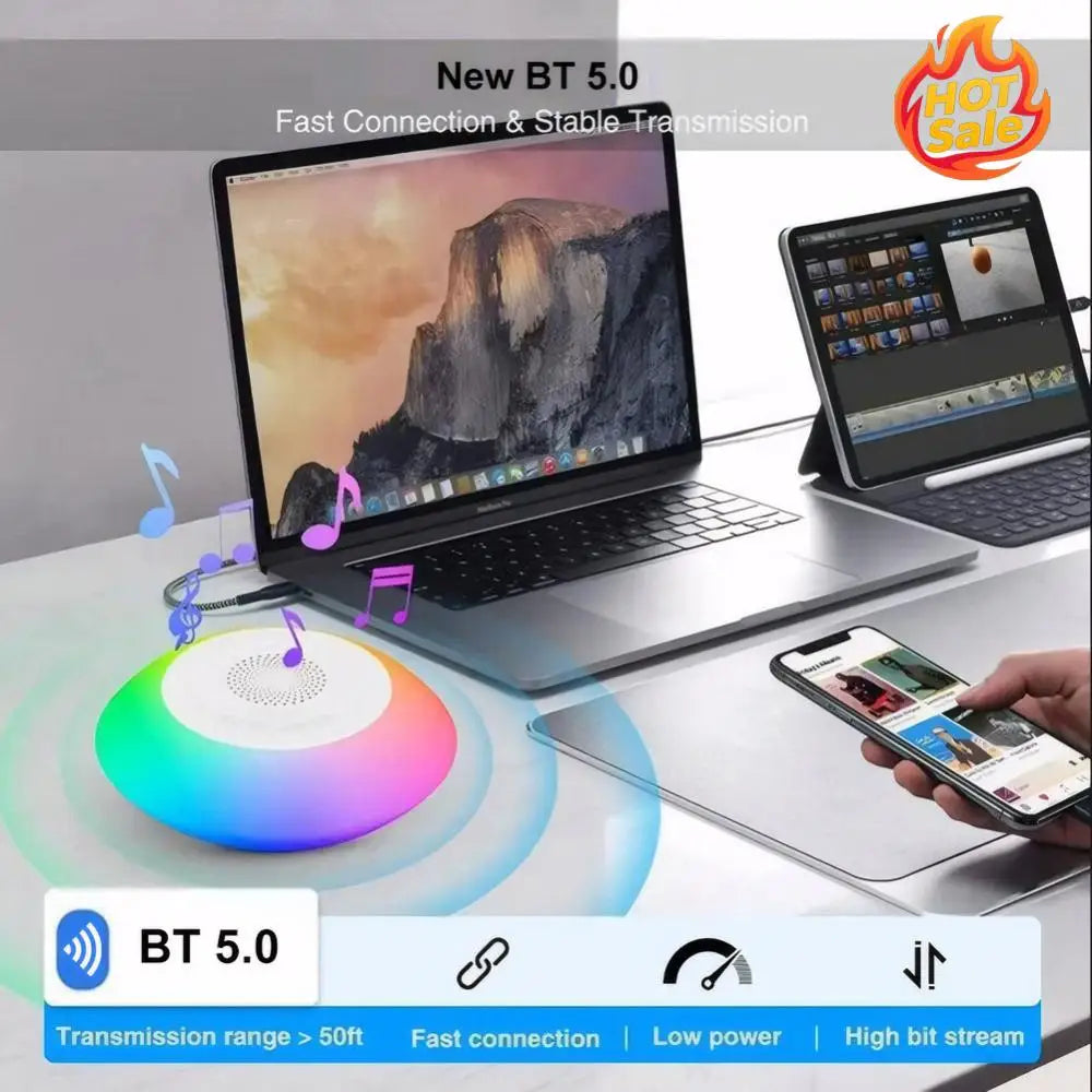 Floating Pool Speaker with Colorful Lights BT Speaker IPX7 Waterproof Hot Tub Speaker Wireless Speaker for Pool Oasis Select