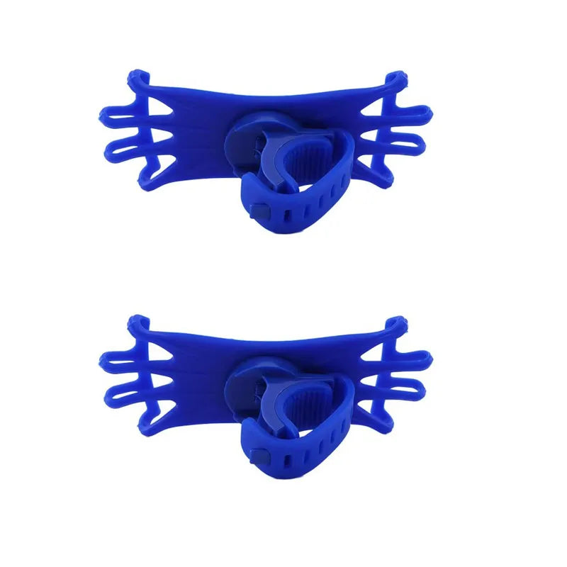 1/2/3pcs Rotatable Mobile Phone Bicycle Motorcycle Holder Bike Safe Bracket Silicone Support Silicone Pull Type Phone Stand Oasis Select 2pcs Blue