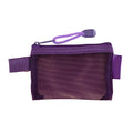 Zipper Mesh Bag Nylon Small Makeup Zipper Mesh Pouch Earphone Storage Bags Multi-purpose Square Bag Coin Bag Oasis Select Purple