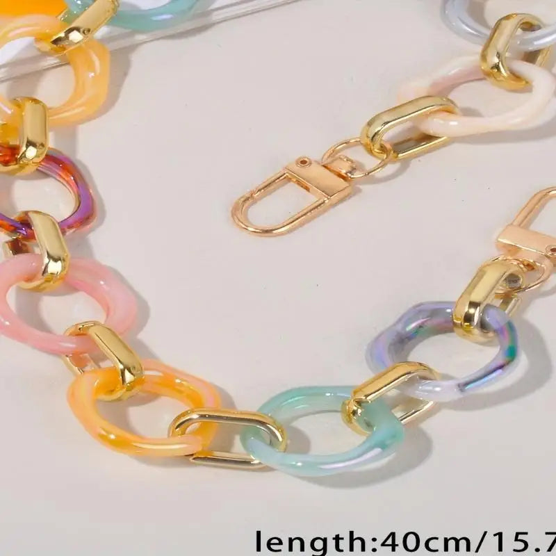 Acrylic Replaceable Detachable Bag Chain Strap Purse Handbag Bag Straps Resin Crossbody Shoulder Bag Diy Accessories Oasis Select