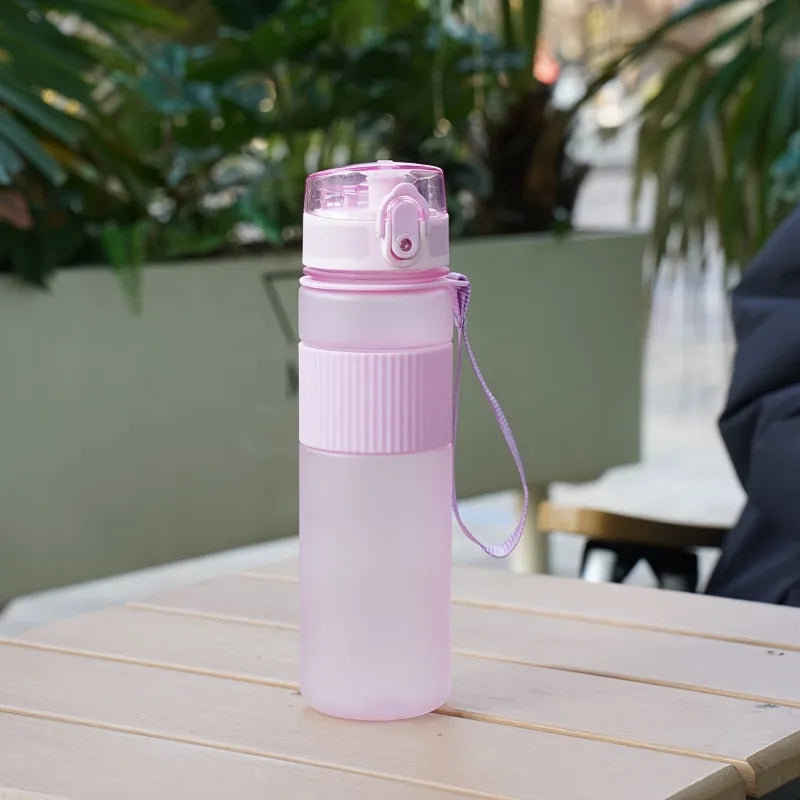 530ml BPA-Free Plastic Water Bottle with Lid and Strap - for Hiking, Fitness, and Casual Use Durable Water Container Bottle Oasis Select 530ml PURPLE