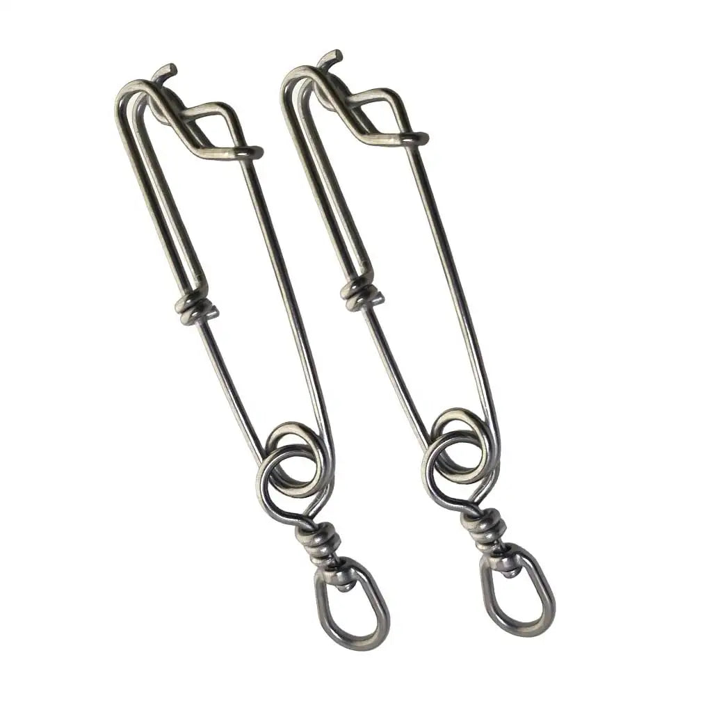 2PCS Stainless Steel Tuna Fishing Clip Snap with B.L Swivel for Spearfishing Long Line Fishing Accessories Fishing Tools Oasis Select