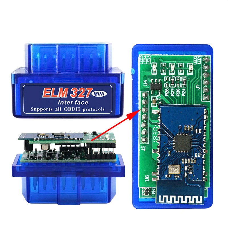 ELM327 V1.5 Bluetooth OBD2 Scanner – Dual PCB PIC18F25K80 OBD2 Diagnostic Scanner Oasis Select Default Title