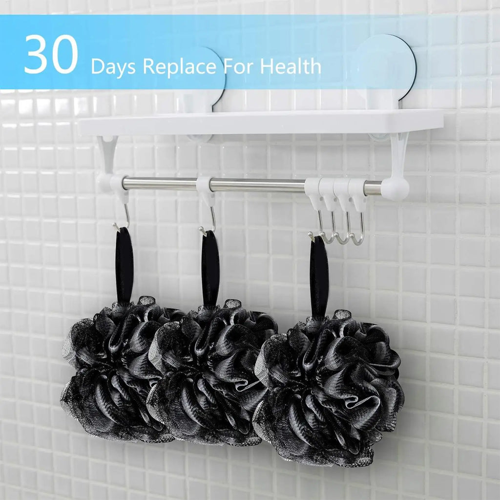 Bath Shower Soap Bubble Body Wash Exfoliate Puff Sponge Mesh Net Ball Bath Brushes Body Cleaning Sponge Bathroom Accessories Oasis Select