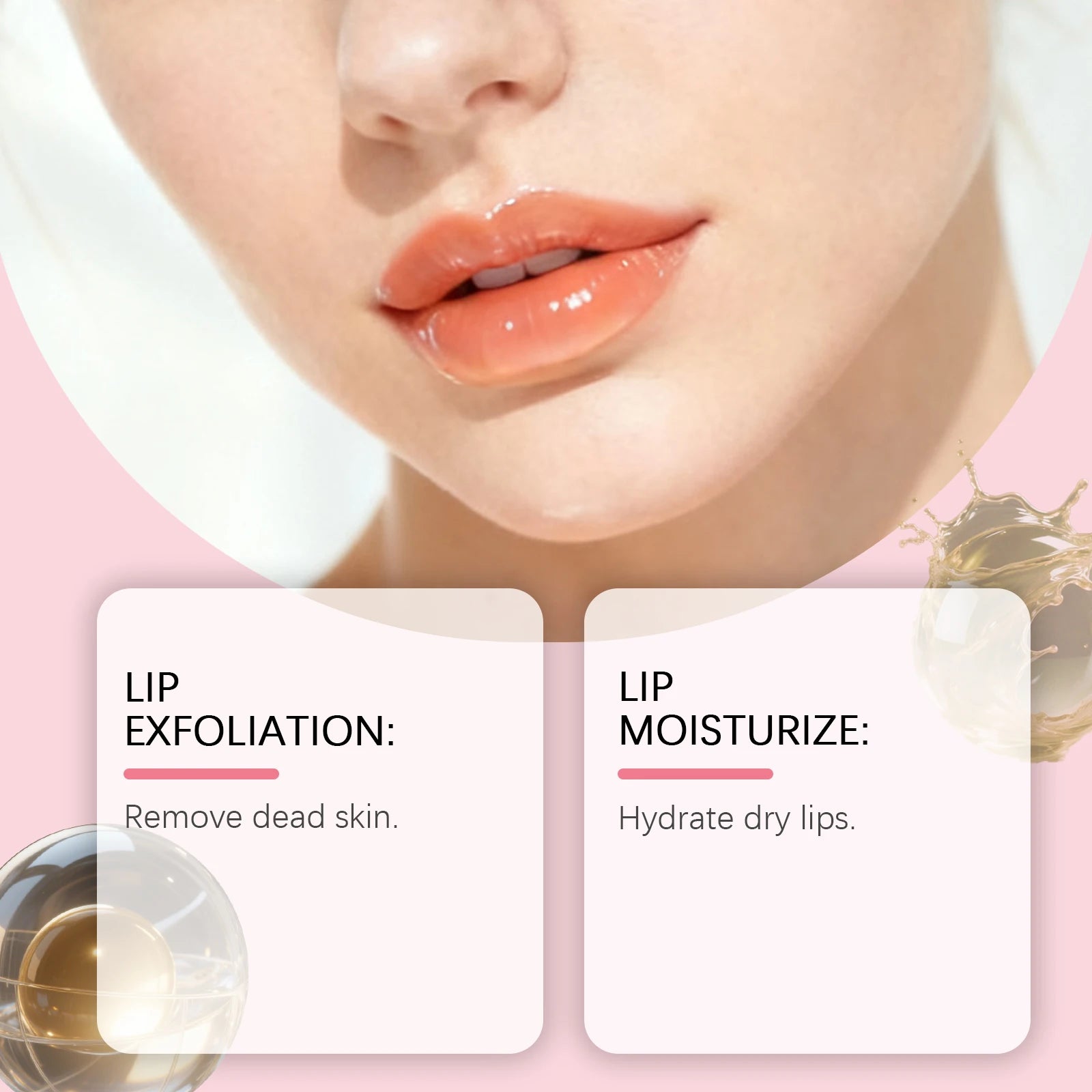 Strawberry Lip Scrub Exfoliating Preventing Drying Cracking Improve Dullness Remove Dead Skin Moisturizing Brightening Lip Care Oasis Select