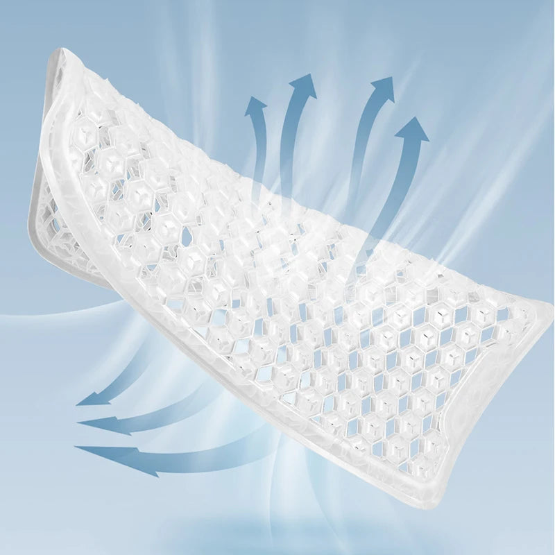 Car Gel Cushion Honeycomb Design Summer Car Gel Seat Cushion Breathable Thread Seat Pad Elastic Gel Car Seat Cushion Accessories Oasis Select