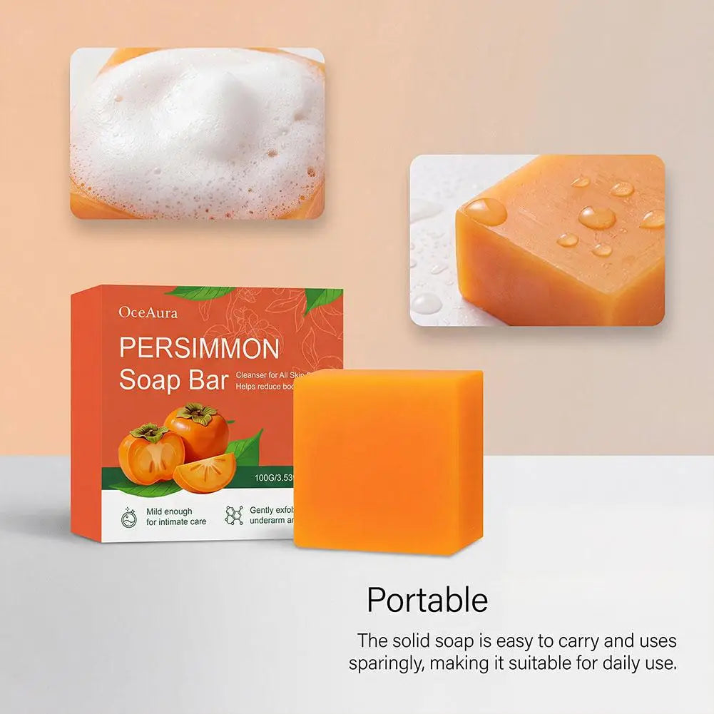 Persimmon & Green Tea Handmade Soap Bar – Face & Body Handmade Soap Bar Oasis Select