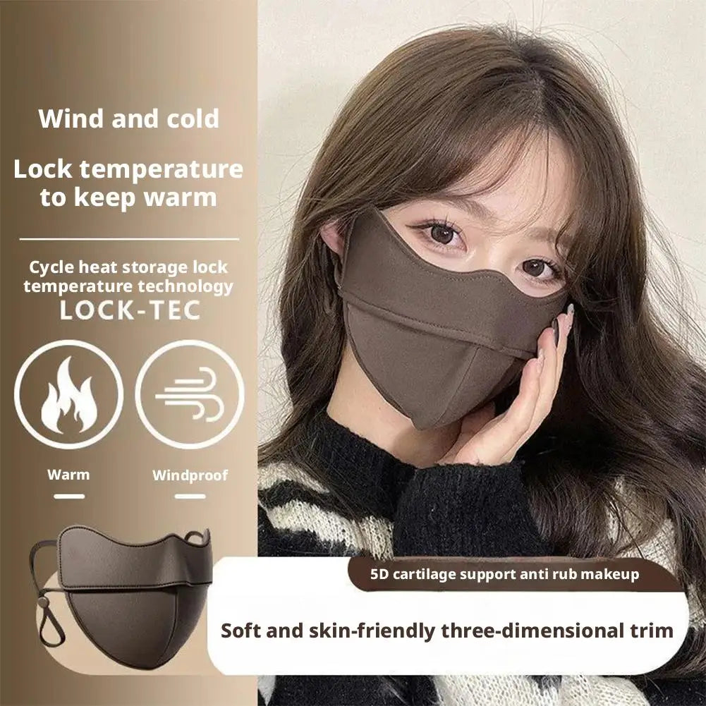 Winter Warm Cycling Mask 5D fishbone design contours to the face, effectively blocking wind and cold, and enhancing warmth. Oasis Select
