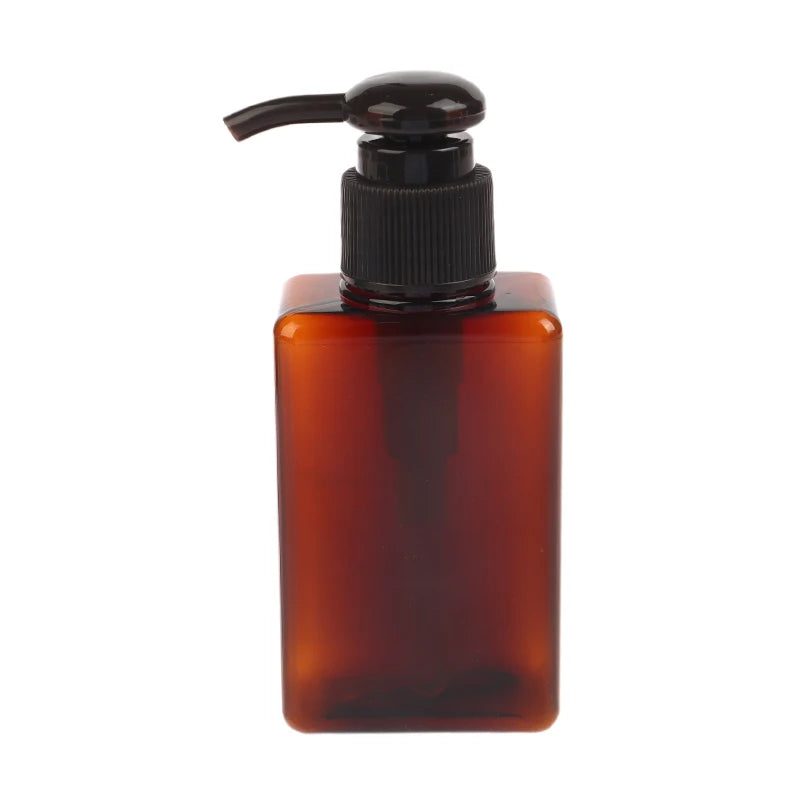 100ml Square Foaming Dispenser Bottle Portable Soap Dispensers Liquid Soap Shampoo Pump Bottles Bathroom Travel Accessories Oasis Select Brown