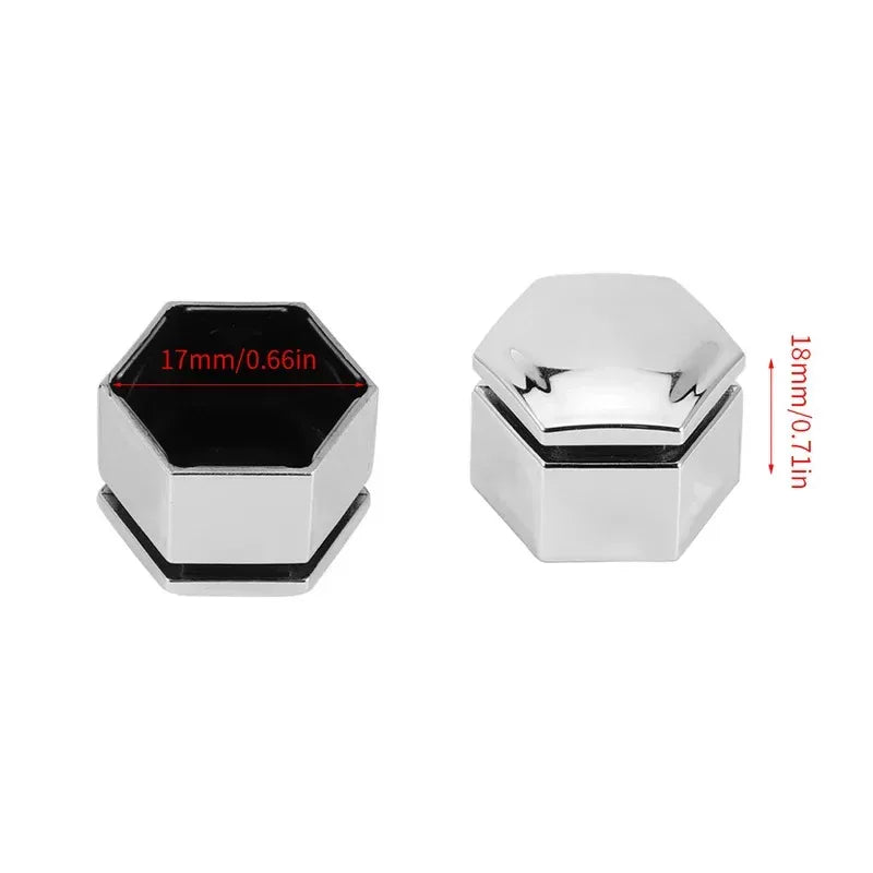 20/40/60/80pcs Car Wheel Nut Cap 17/19/21mm Protective Cap Rust Proof Wheel Hub Screw Cover Tire Nut Bolt External Decoration Oasis Select