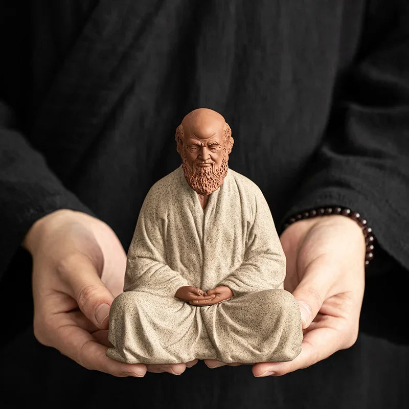 Chinese Zen Ceramics Buddha Buddha Zen Living Room Home Decoration Study Desktop Decoration Home Decoration Accessories Oasis Select