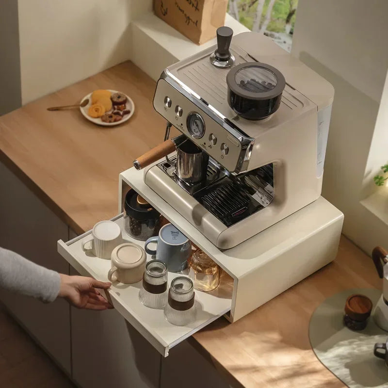 Multi-functional Capsule coffee display stand, water bar ins wind table, tea bag storage box, coffee machine base, drawer rack Oasis Select