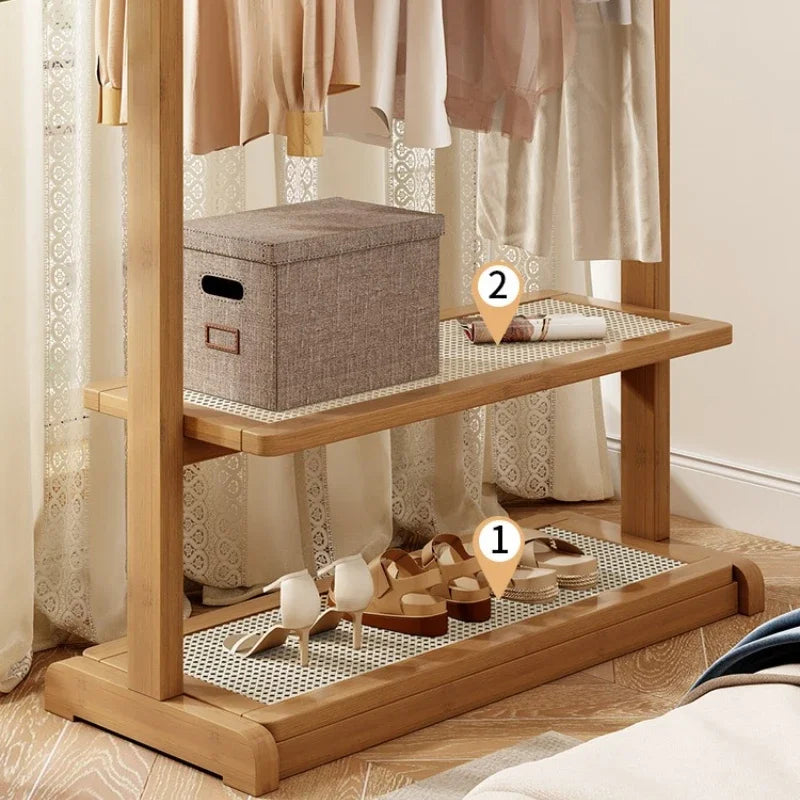 Multi-functional Coat rack Floor-to-ceiling hanger Bedroom home hanger Indoor room clothes drying rack removable Oasis Select