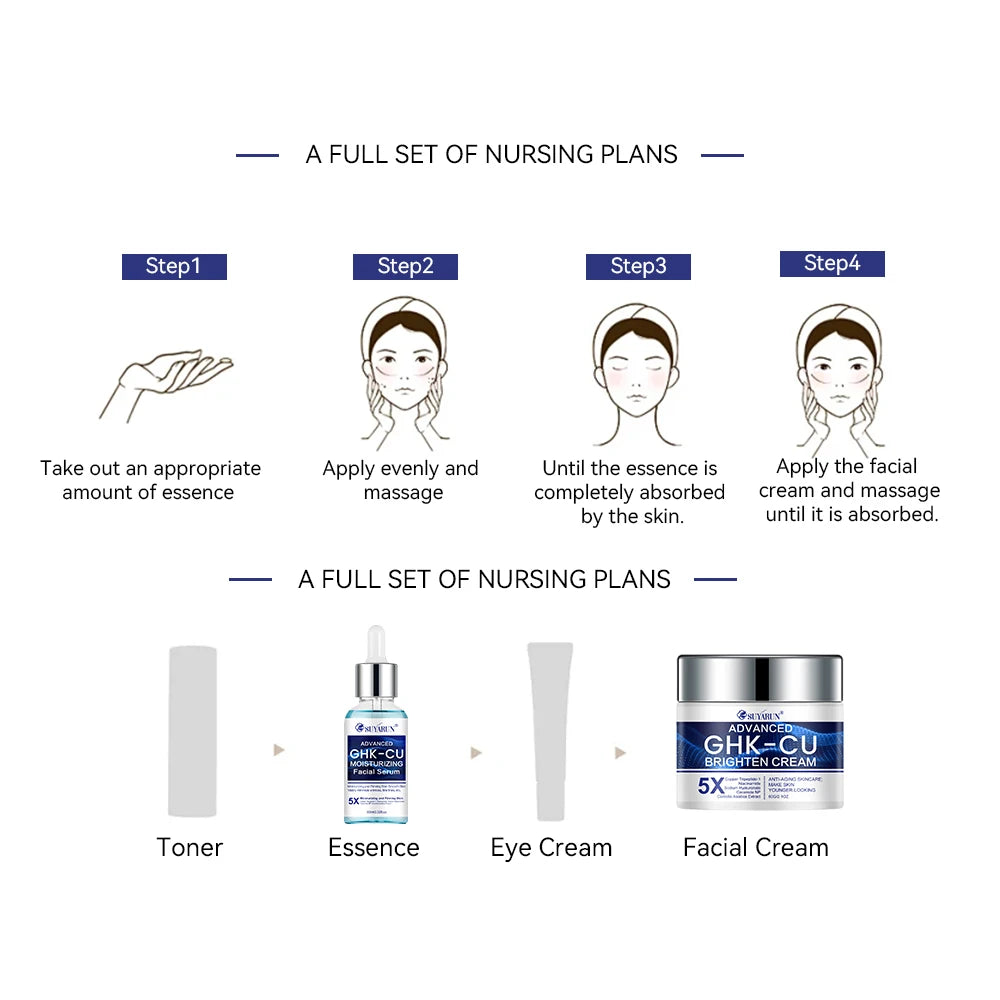 SUYARUN GHK-CU Cream & Serum - Anti-aging facial moisturizer, firming and moisturizing for all skin types, suitable for women. Oasis Select
